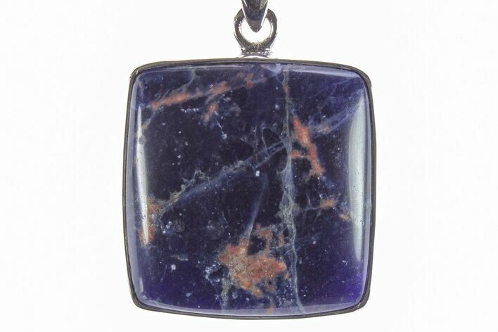 Polished Sodalite Pendant (Necklace) - Sterling Silver #246774